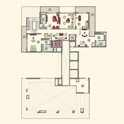 Penthouses/Duplexes floor plan - blurred preview